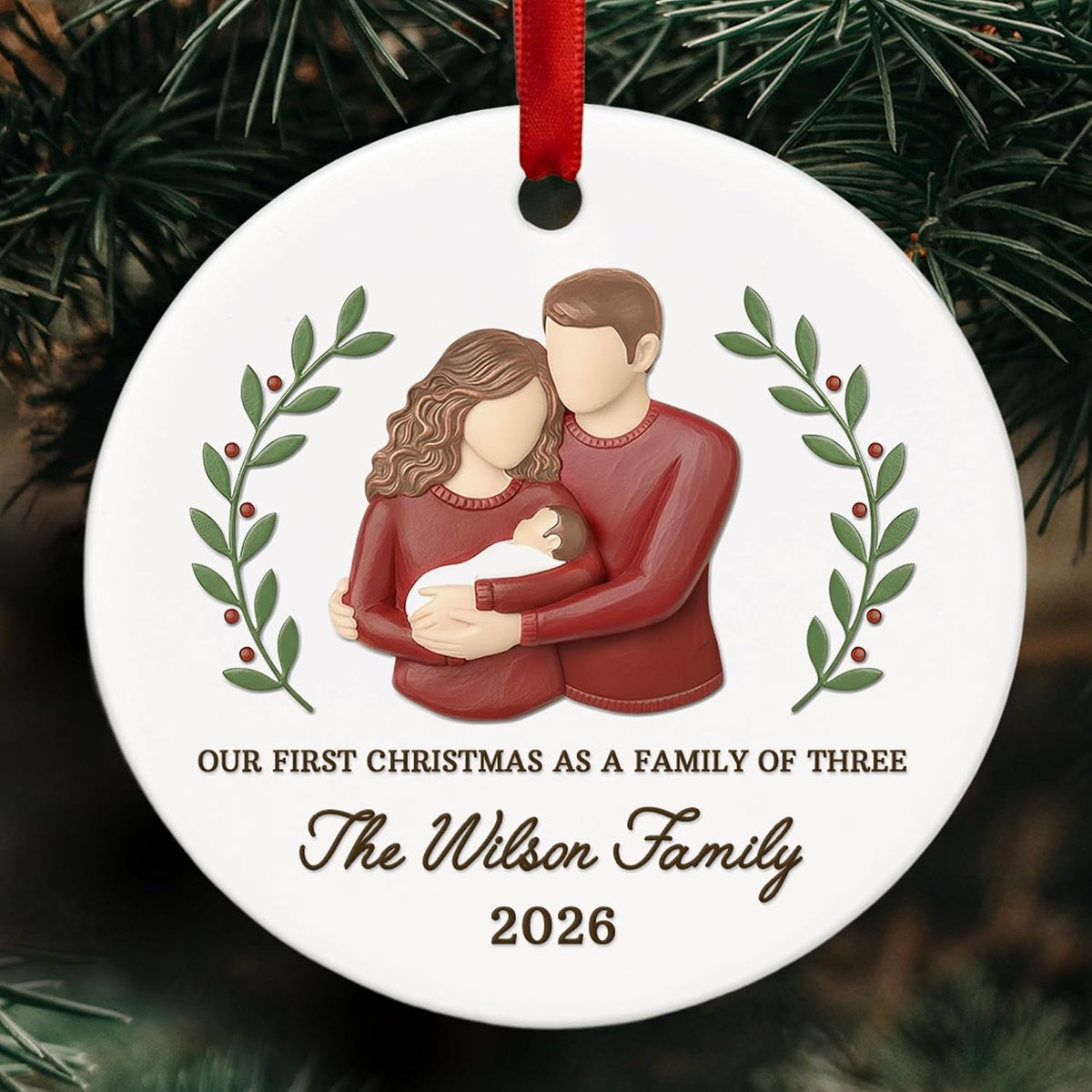 Personalized Christmas Ornament – Baby08 – image 1
