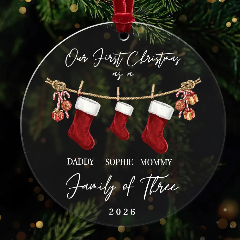 Personalized Christmas Ornament – Family1stxmas – image 1