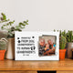 Promoted From Dog Grandparents To Human Grandparents Personalized Desktop Plaque
