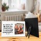 Promoted From Dog Grandparents To Human Grandparents Personalized Desktop Plaque