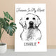 Forever In My Heart Custom Pet Art Photo Desktop Plaque