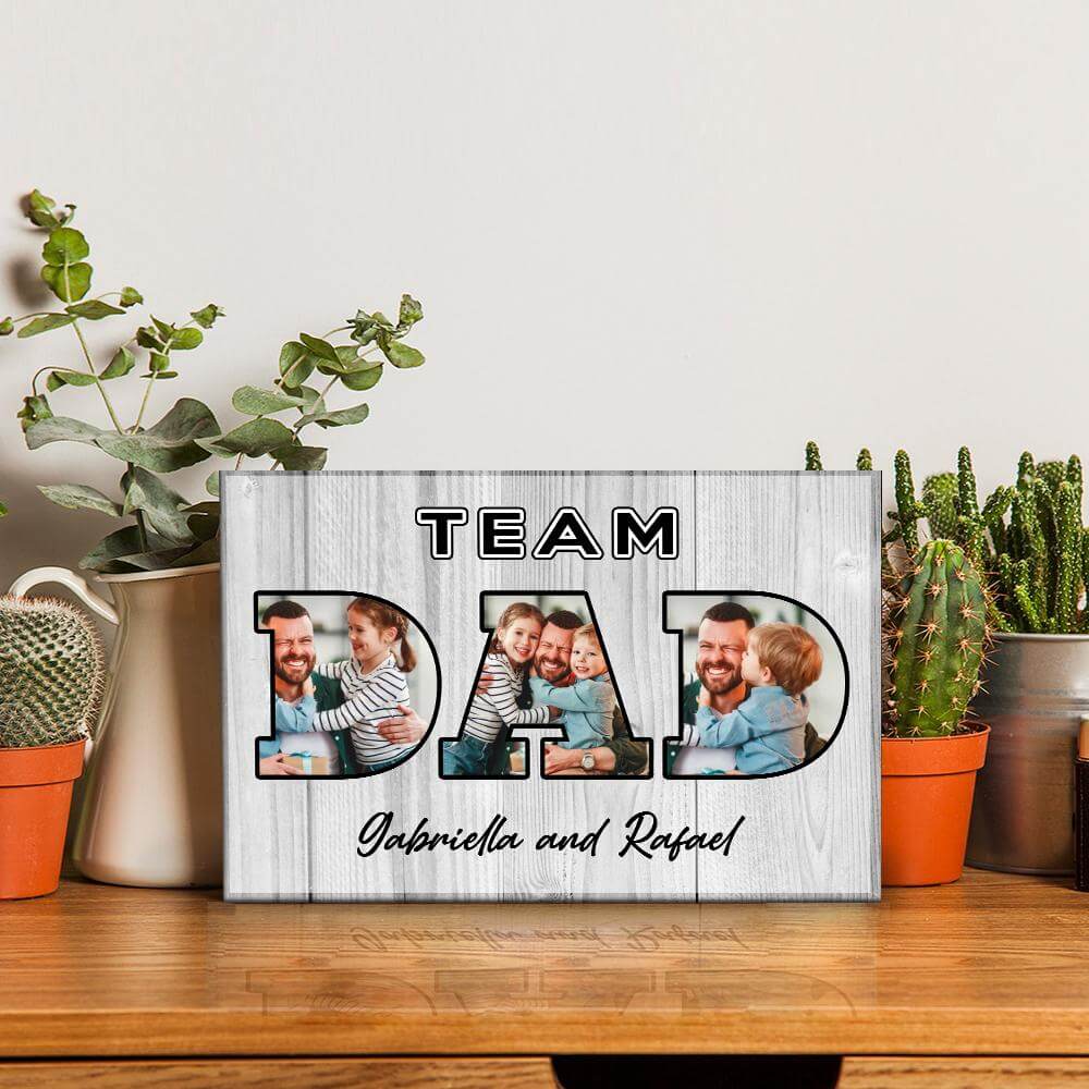 Team Dad - Customized Desktop Plaque