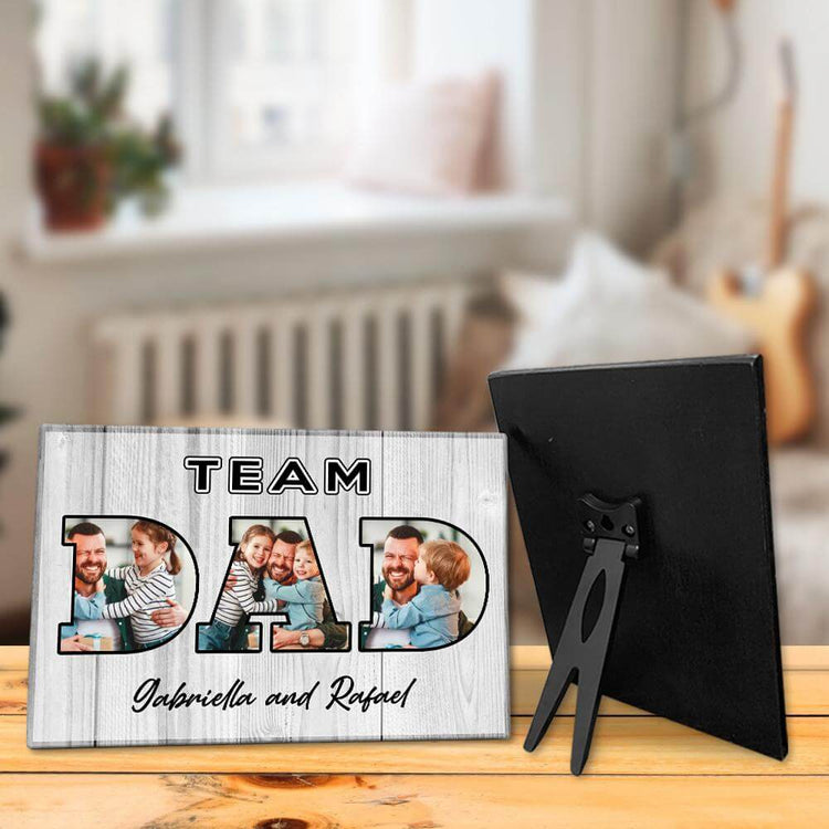 Team Dad - Customized Desktop Plaque