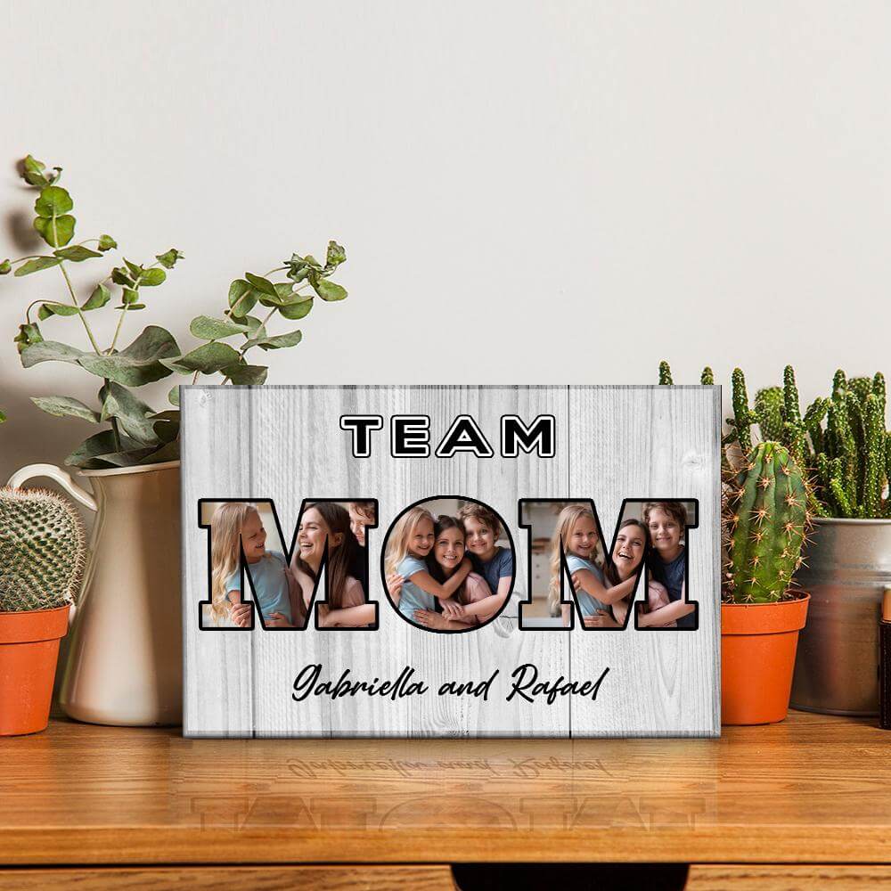 Team Mom Desktop Plaque