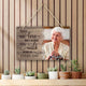 Those We Love Don't Go Away They Walk Beside Us Everyday Personalized Wooden Pallet Sign