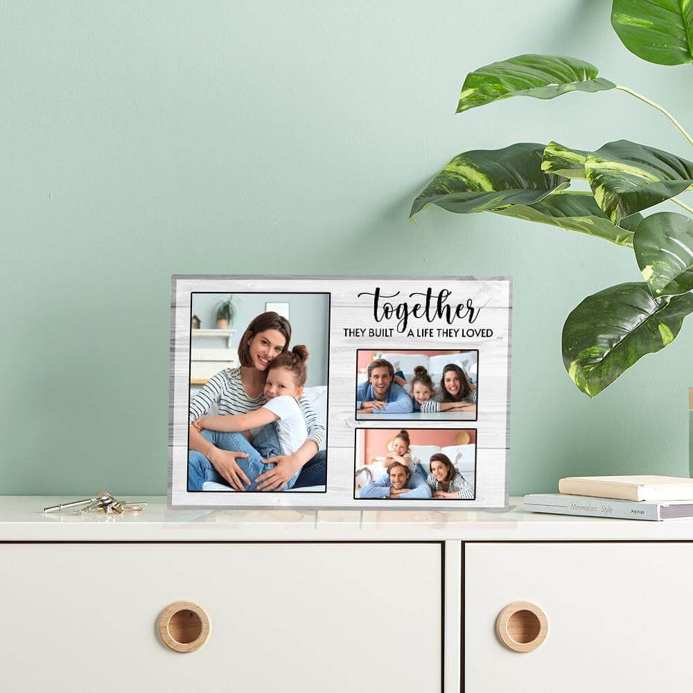 Together They Built A Life Desktop Plaque