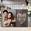 We Decided On Forever Carved Tree Desktop Plaque