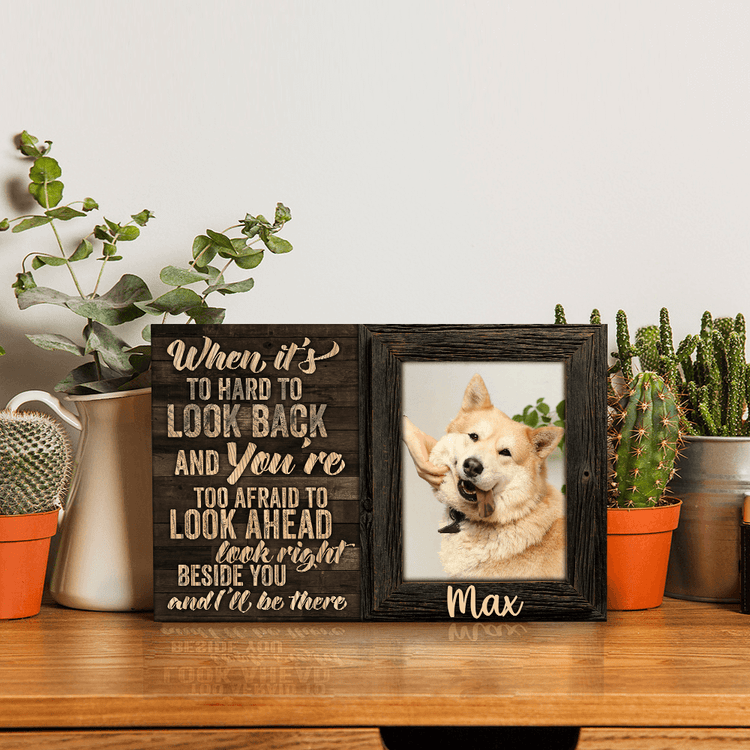 When It's Too Hard To Look Back Desktop Plaque