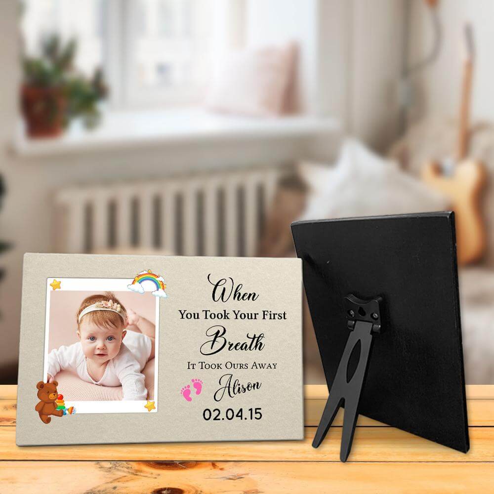 When You Took Your First Breath Desktop Plaque