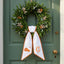 Fall Wreath Sash Bow Embroidered Initials, Personalized Monogram Wreath Sashes 54x5 in, Pumpkins Wreath Ribbon for Front Door, Garland Accessories, Autumn Farmhouse Door Wreath Decor
