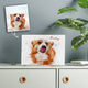 Custom Pet Art Water Color Photo Desktop Plaque