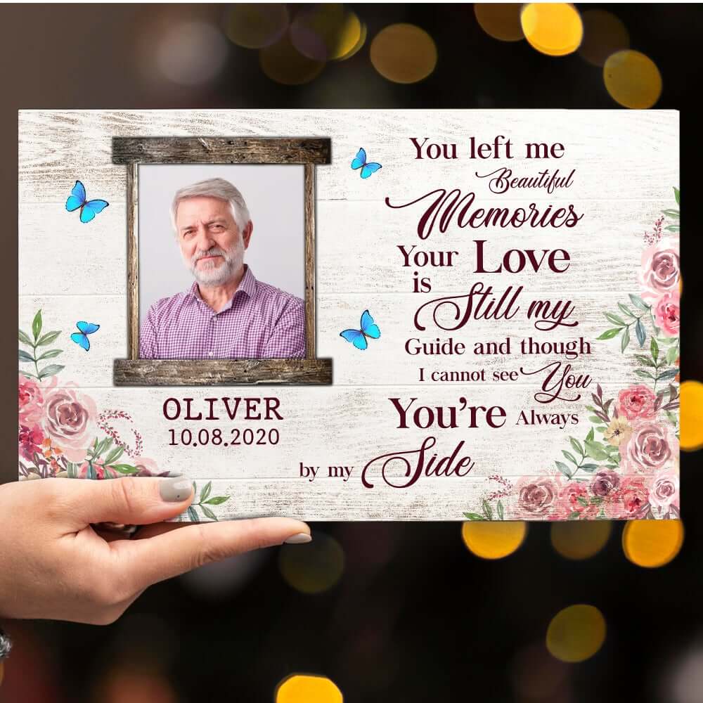 You Left Me Beautiful Memories Personalized Wood Pallet Sign