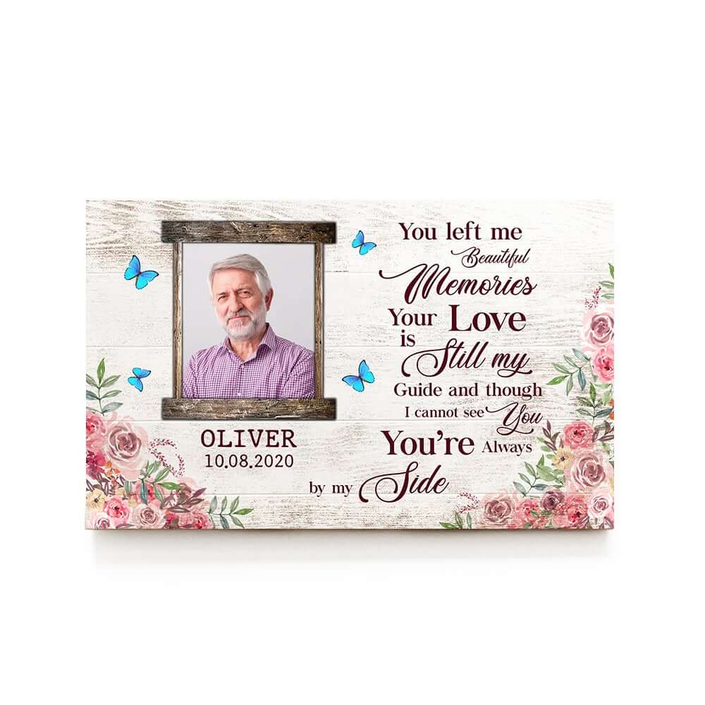 You Left Me Beautiful Memories Personalized Wood Pallet Sign