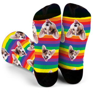 Rainbow Love Pets Socks