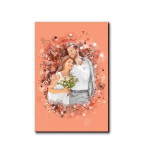 Family Art Couple Wedding Desktop Plaque