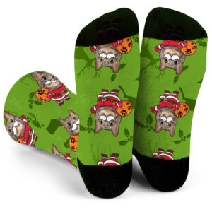 Funny Cat Christmas Socks