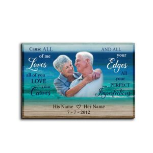 Cause All Of Me Loves All Of You Desktop Plaque