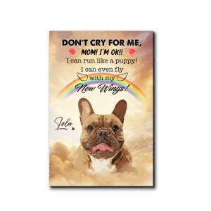 Don't Cry For Me Mom Desktop Plaque