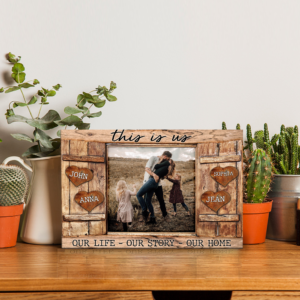 This Is Us Our Life Our Story Our Home Custom Photo Desktop Plaque