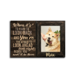 When It's Too Hard To Look Back Desktop Plaque