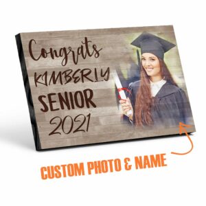 Congrats Senior Personalized Photo Desktop Plaque
