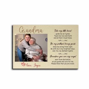 Grandma Love Personalized Photo Desktop Plaque