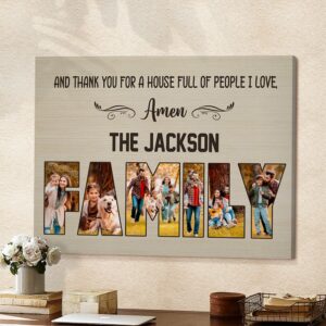 And Thank You For A House Full Of Love Canvas