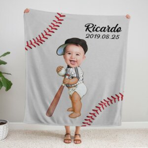 Baby Love Baseball Blanket