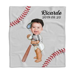 Baby Love Baseball Blanket