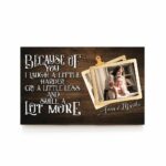 Because Of You I Laugh A Little Harder Personalized Wood Pallet Sign