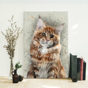 Cat Custom Portrait Canvas