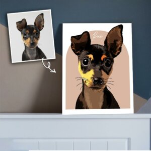 Custom Dog Portraits Canvas