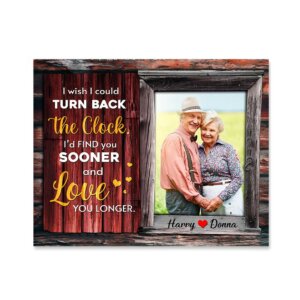 Find You Sooner And Love You Longer - Customized Canvas Print, Personalized Couple Gifts