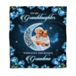 Granddaughter Love You To The Moon And Back Blanket