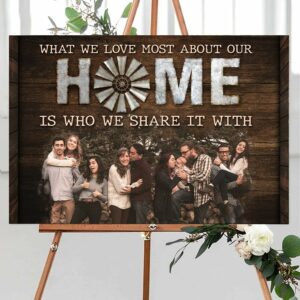 Home Is Who We Share It With Personalized Wood Pallet Sign