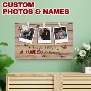 I Met You I Liked You I Love You Personalized Wood Pallet Sign