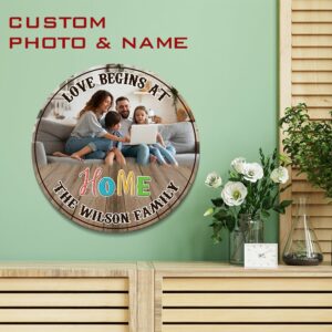 Love Begins At Home Personalized Wooden Pallet Sign