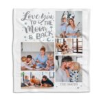 Love You To The Moon And Back Family Blanket