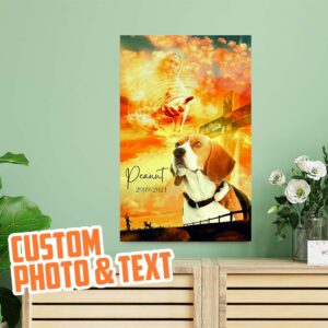 Memorial Pet Photo Take My Hand Jesus God Personalized Wood Pallet Sign