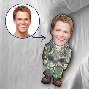 Military Men Custom Photo Pillow