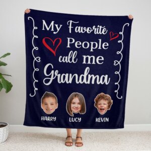 My Favorite People Call Me Grandma Blanket