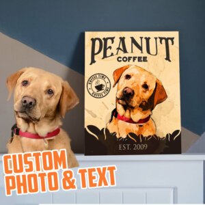 Pet Coffee Co Personalized Canvas