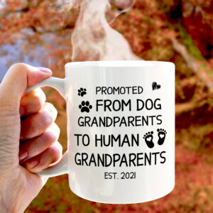 Promoted From Dog Grandparents To Human Mug