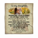 To My Daughter Wherever Your Journey Blanket
