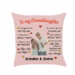 To My Granddaughter I Hugged This Soft Pillow