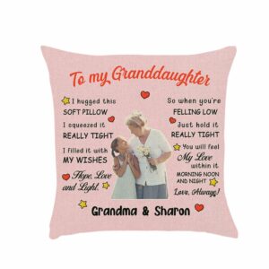 To My Granddaughter I Hugged This Soft Pillow