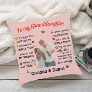 To My Granddaughter I Hugged This Soft Pillow