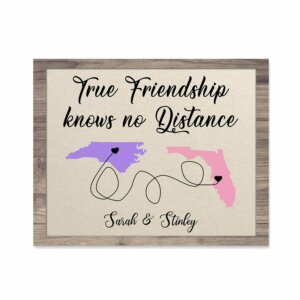 True Friends Best Friend Canvas