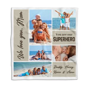 We Love You, Mom You Are Our Hero Blanket