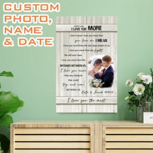 When I Say I Love You More Personalized Wooden Pallet Sign